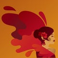 Poster for traditioinal spanish flamenco with gypsy lady